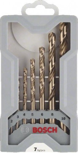 Набор сверл по металлу BOSCH HSS-Co 7 шт Mini X-Line D2-10 2608589296
