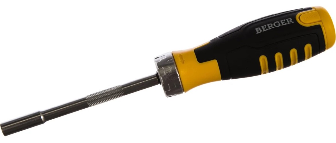 Набор трещоточная отвертка BERGER BG1071 13 в 1 с битами 13 пр.