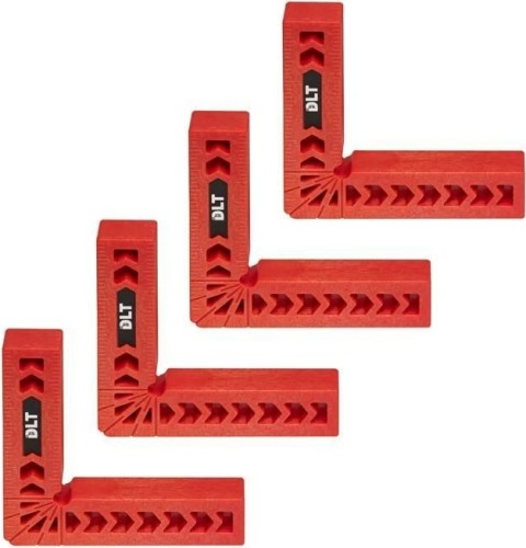 Набор угольников DLT 86404 столярных пластиковых, 4 шт.