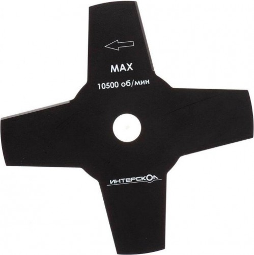 Нож для триммера ИНТЕРСКОЛ  4-х лопастной для бензо/электро косы, 230 мм 2140923000140