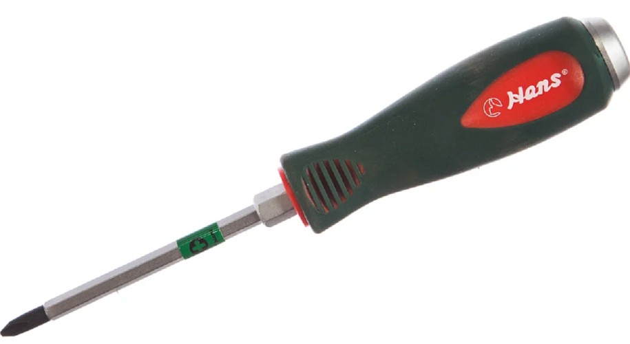 Отвертка крестовая HANS 0526PH2-06 PH силовая с металлическим затыльником