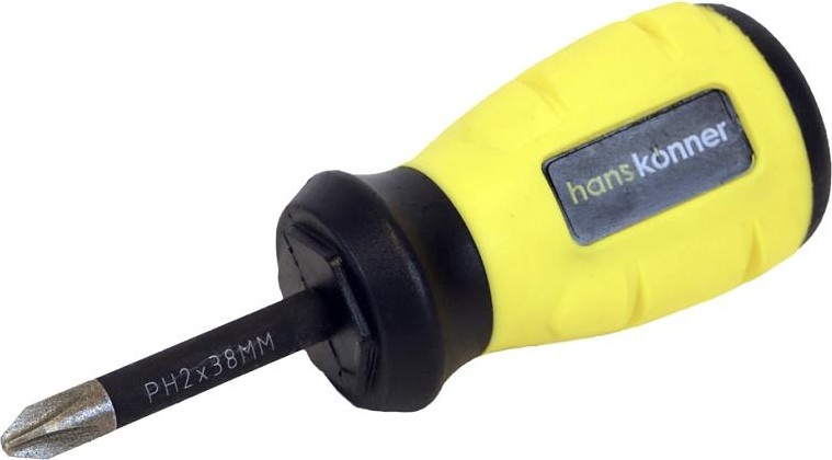 Отвертка крестовая HANSKONNER HK1040-16-PH2-38 алмазн. наконечник