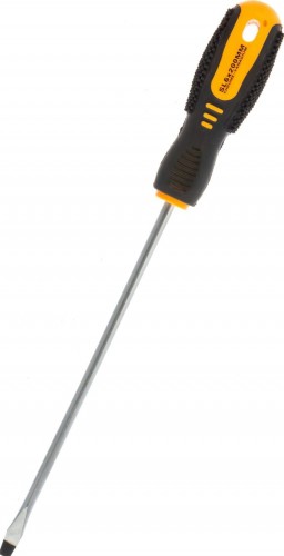 Отвертка шлицевая REXANT SL 6х200 мм Cr-V двухкомпонентная рукоятка 12-6432