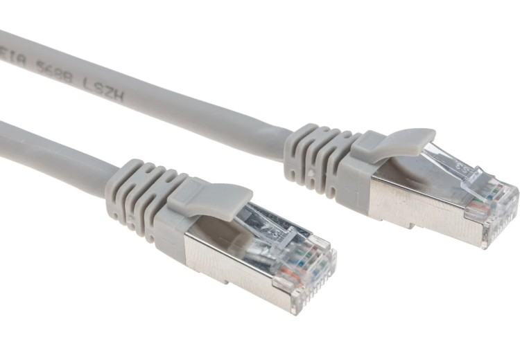 Патч-корд REXANT 02-0210-5 U/UTP, CAT 6, RJ45-RJ45, 26AWG, LSZH, серый 5м