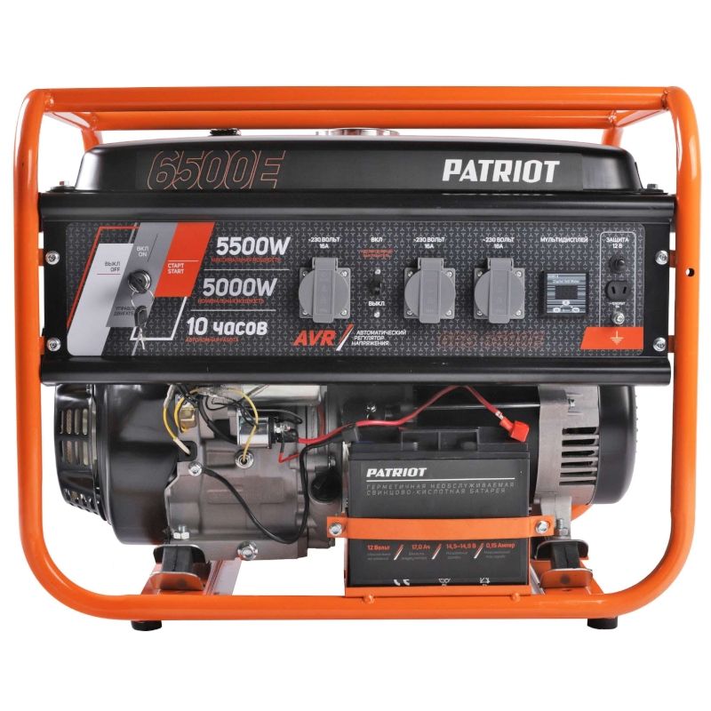Генератор бензиновый PATRIOT GRS 6500 E, 13лс, 5500Вт, объем 25л - изображение 6