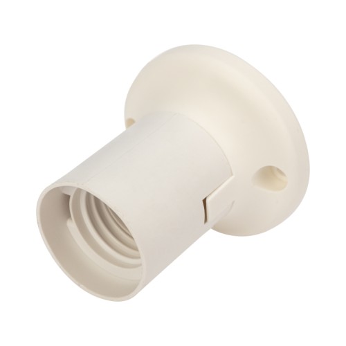 Патрон для лампы REXANT 11-8870 пластиковый настенный Е27 прямой, белый