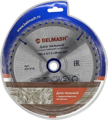Пильный диск по дереву BELMASH RD131A 190x2,5/1,5x30/20/16; 42T