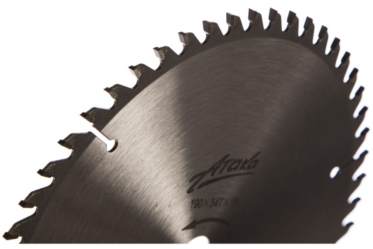 Пильный диск по ламинату АТАКА 190*54T*16 б/рез профи 8078000 - изображение 2