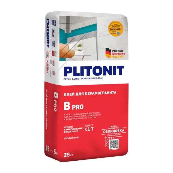 Клей для плитки Plitonit В Pro 25 кг - изображение 2