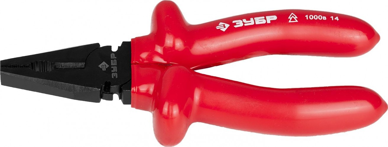 Плоскогубцы диэлектрические ЗУБР "ЭЛЕКТРИК" 160 мм 2214-1-16 2214-1-16_z02