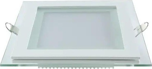 Потолочный светодиодный светильник GAUSS Glass квадрат 12w 900lm 3000k с дек стек led 948111112