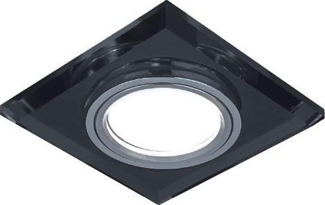 Потолочный светодиодный светильник GAUSS BL060 backlight квадрат. графит/хром, gu5.3, led 4100k