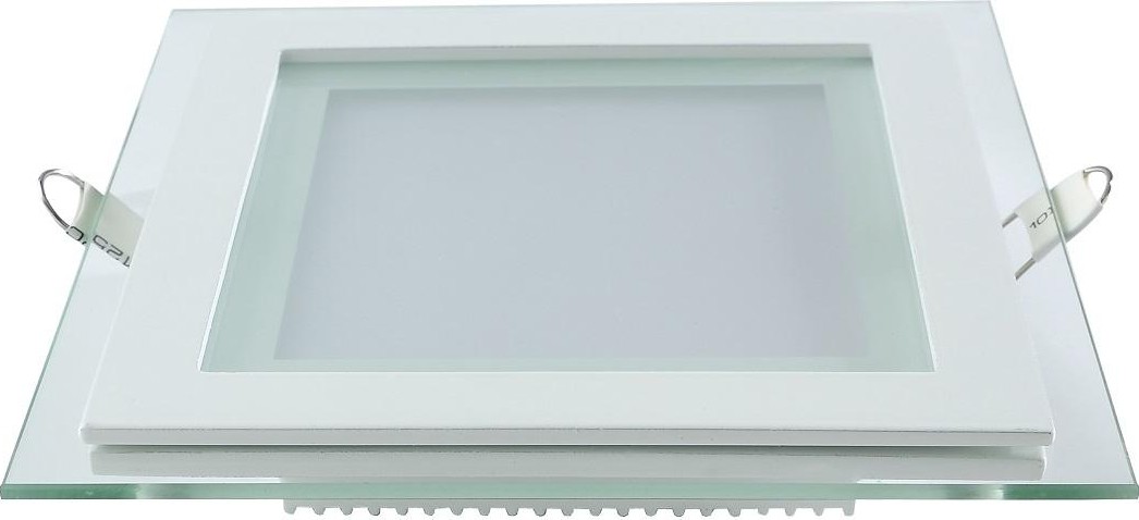 Потолочный светодиодный светильник GAUSS Glass квадрат 6w 490lm 4000k с дек стеклом led 948111206