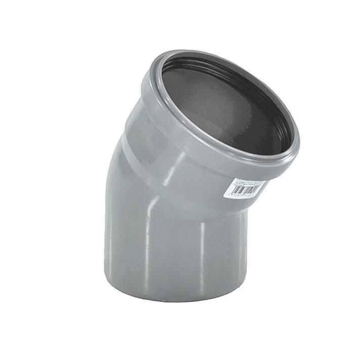 Отвод PP-H серый б/н Дн50х30гр в/к HT Ostendorf 112110