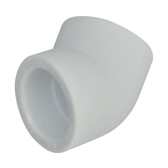 Угольник PP-R белый Дн25х45гр РосТурПласт 10825