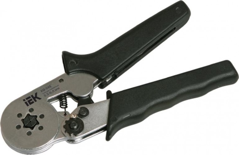 Пресс-клещи IEK КО-08Е для 0.5-6.0кв.мм шестигранные TKL10-D6