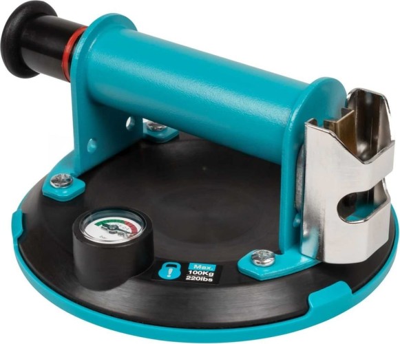 Присоска BIHUI SCVG6 вакуумная помповая с манометром, Ø6 дюймов, 100 кг