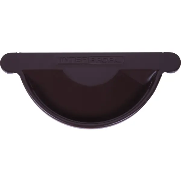 Заглушка желоба ИНТЕРПРОФИЛЬ левая/правая, цвет коричневый - изображение 2