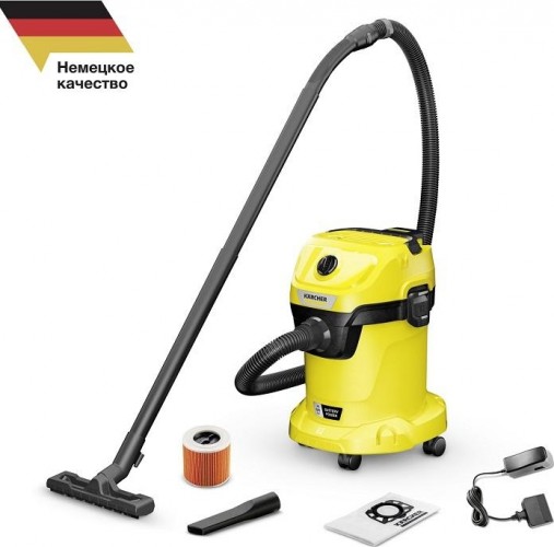 Пылесос аккумуляторный KARCHER WD 3-18 Battery Set V-17/20 1.628-551.0