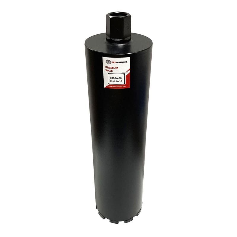 Алмазная коронка RedDiamond Premium Wave d152/450/24х4,0х10/12, 1 1/4 1130024
