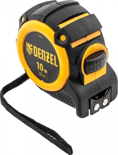 Рулетка Denzel 10мх32мм, магнит. зацеп, двухстор. разметка 31525