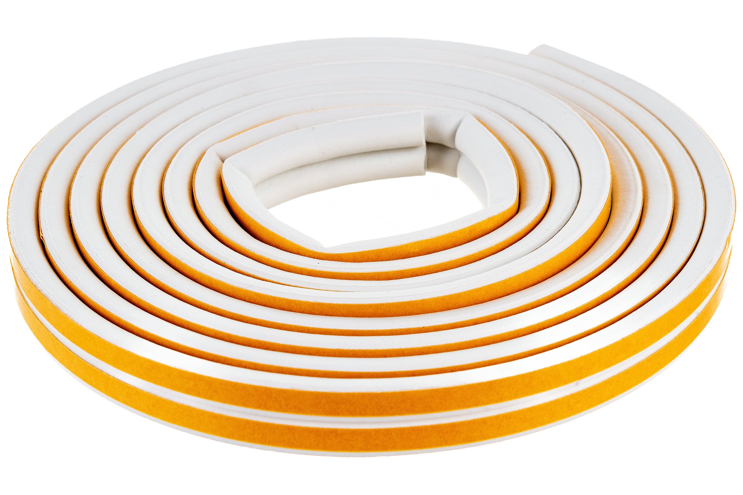 Самоклеящийся уплотнитель Sila D-профиль, 6 м, белый W6 SILADW6