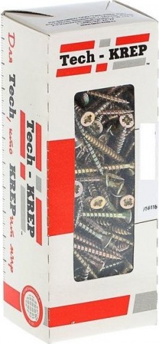 Саморез Tech-KREP 4,0 х  60 (уп. 200 шт.) универсальный, желтый 102248
