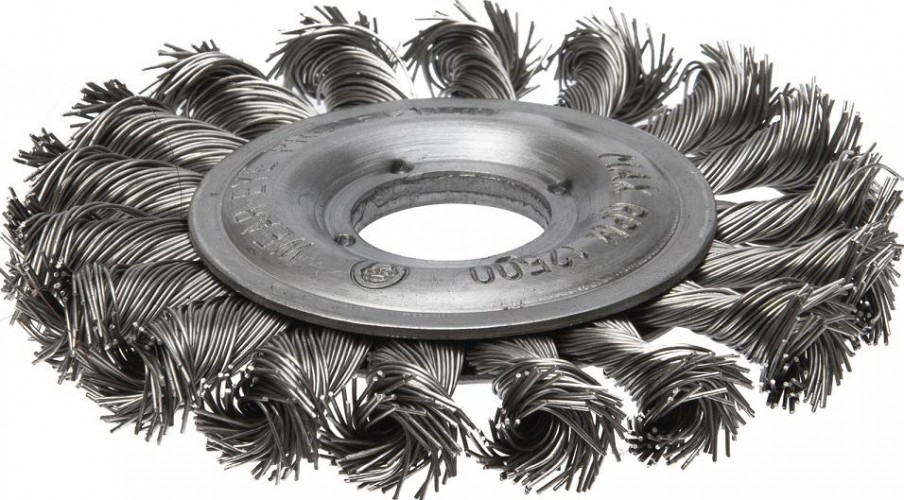 Щетка для УШМ Профоснастка № 573 Эксперт D200 мм дисковая, жгутовая, нерж. 20806013