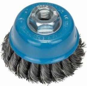 Щетка обдирочная для УШМ BOSCH чашеобразная D-65 мм М14 витая 2608622099