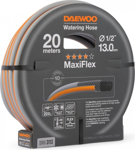 Шланг для полива DAEWOO DWH 3113 maxiflex ⌀1/2" (13мм), 20 м