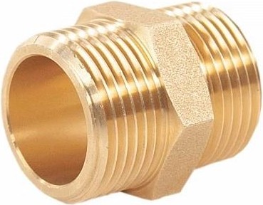 Штуцер ДЖИЛЕКС 1"П х1"П латунный М287