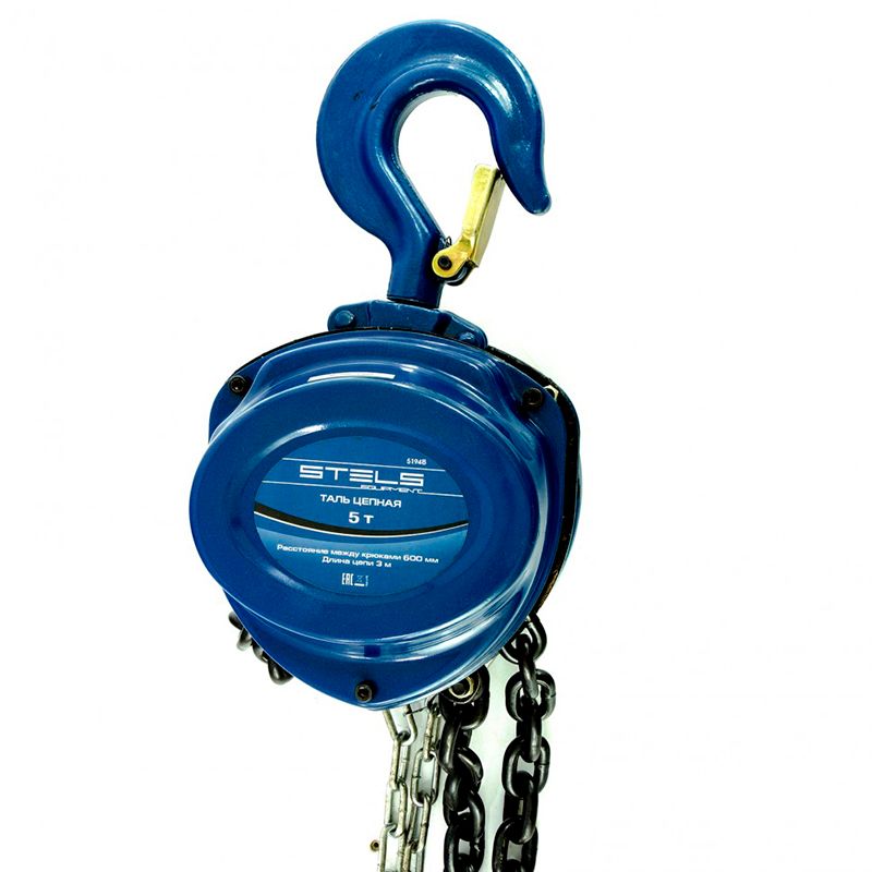 Таль цепная Stels 5 т 3 м, расстояние между крюками 600 мм - изображение 2