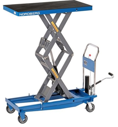 Стол подъемный NORDBERG N3T1001 гидравлический 1000 кг, двойные ножницы N3T1001