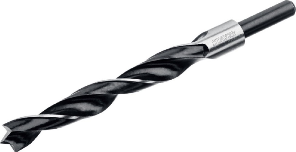 Сверло по дереву STAYER M-type 13,0x150/95мм, спиральное м-образная заточка 2942-150-13_z02