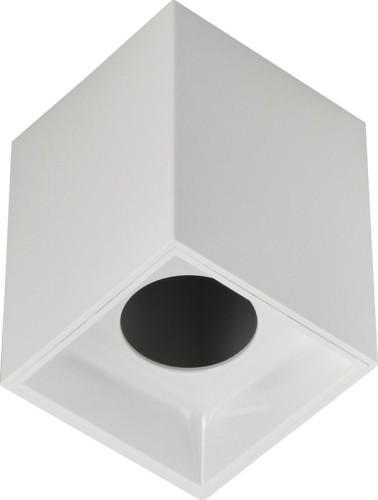 Светильник точечный IEK LIGHTING 4112 GU10 накладной поворотный бел. пласт.  LT-UPB0-4112-GU10-1-K01