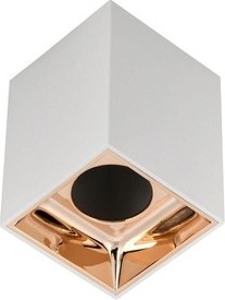 Светильник точечный IEK LIGHTING 4112 GU10 накладной поворотный бел./золото пласт.  LT-UPB0-4112-GU10-1-K22