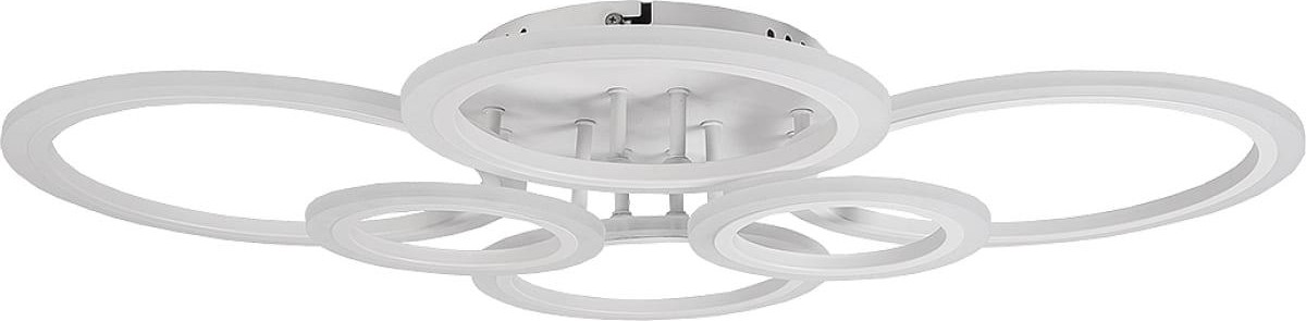 Светодиодная диммируемая люстра GLANZEN LED-0130-ROUND-white с пультом управления