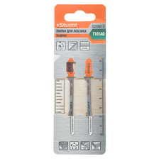 Пилки для лобзика по дереву T101AO, 2 шт, 83х51мм, шаг зуба 1,4мм, чистый фигурный рез, HCS, Sturm! - изображение 3