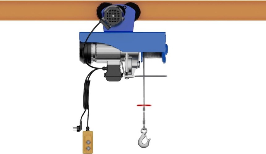 Таль электрическая TOR PA 125/250 кг 30/15 м с тележкой, высотная 1043469