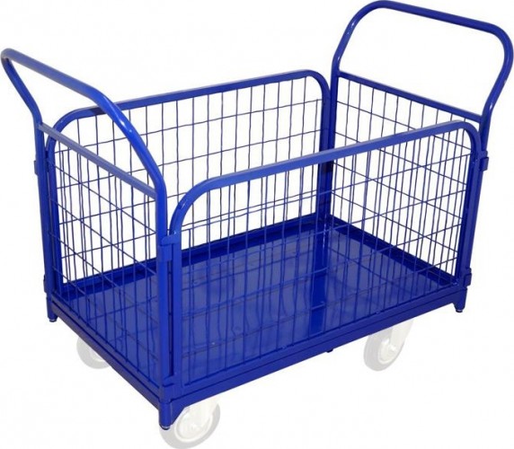Тележка платформенная Rusklad ТС-3 600 х 1000 мм, съемные сетчатые борта (без колес) ТС 3 б/к