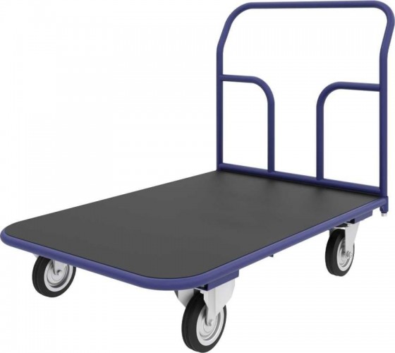Тележка платформенная Rusklad ТПР-6 800 х 1200 мм с резиновым покрытием (без колес) ТПР 6 б/к
