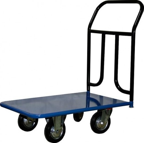Тележка платформенная СТЕЛЛА-ТЕХНИК КП-150 4-х колесная (500х800) 125-K, до 300 кг КП-150-125-К