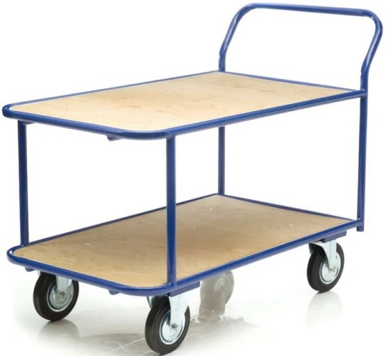 Тележка платформенная СТЕЛЛА-ТЕХНИК КП-2 2-х ярусная КП-2-Ф-5-8-200-К