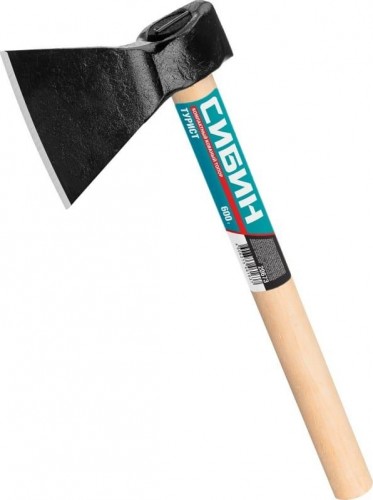 Топор Сибин Турист кованый с округлым лезвием 600/800 г, 390 мм 20673