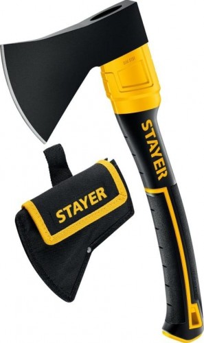 Топор STAYER FIBERGLASS кованый с чехлом, 600 г, 350 мм 2062-06P_z02