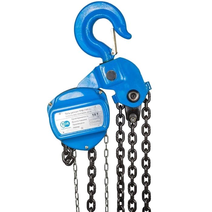 Таль ручная шестеренная TOR ТРШ (C) 10т 3 м (G)