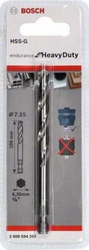 Центрирующее сверло BOSCH 7,15х105 мм HSS-G PRO 2608594259