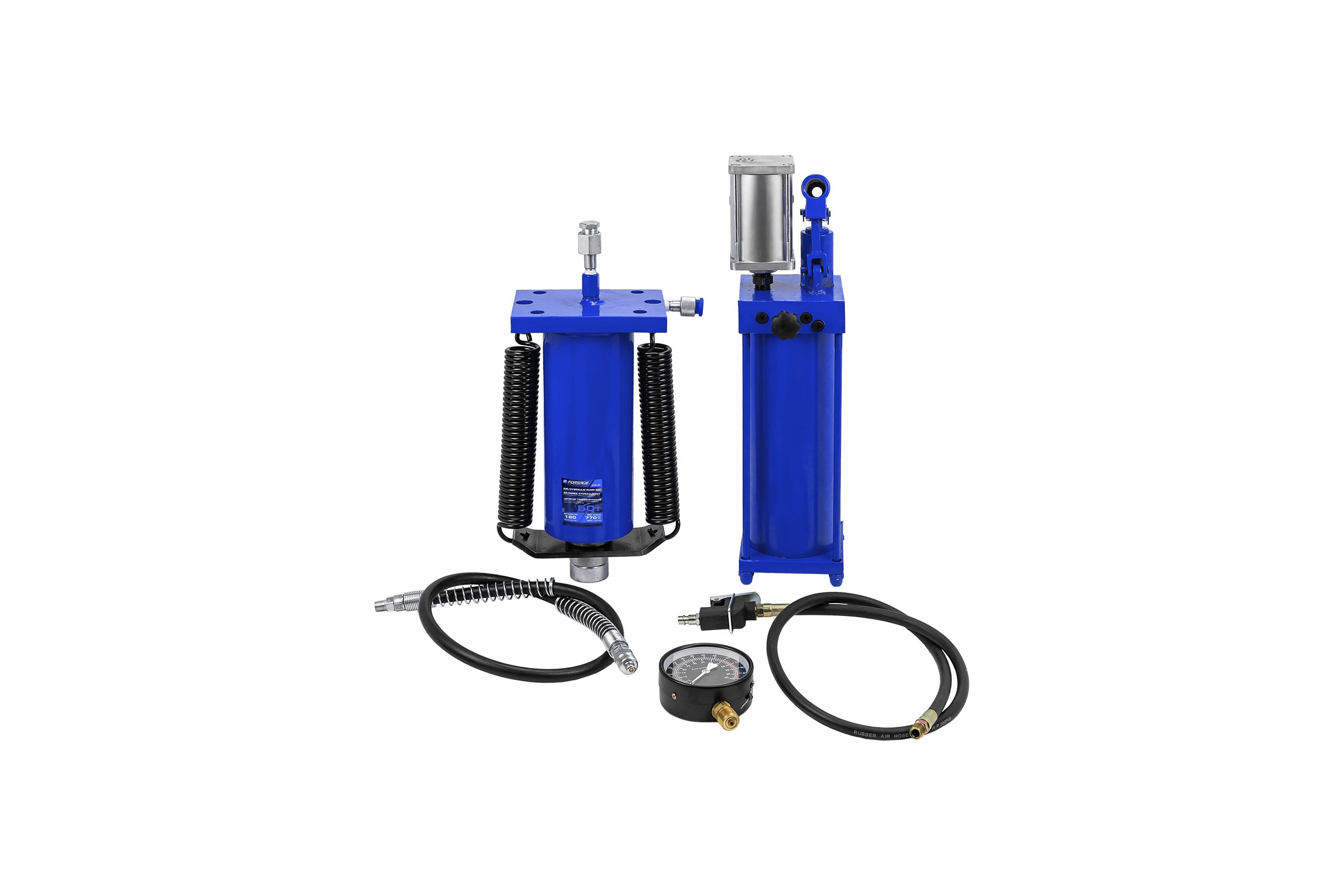 Цилиндр гидравлический для пресса Forsage в комплекте со станцией гидравлической и манометром, 50т F-0101-3Y(60427)