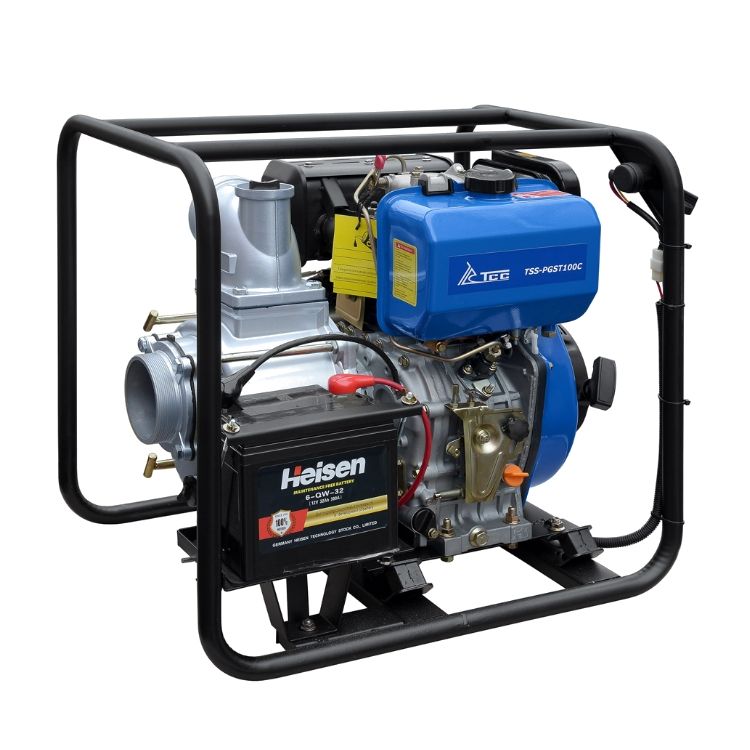 Мотопомпа дизельная TSS-PGST100C (электростартер, АКБ) - изображение 2