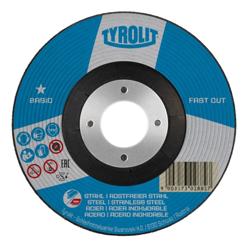 Диск обдирочный Tyrolit 27 125х6,0х22,23 A30P- BFB 2 in 1 FastCut BASIC (упаковка 10 шт.)